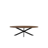 LABEL51 Eetkamertafel James - Nature Smooth - Mangohout - 160 cm - Ovaal