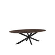LABEL51 Eetkamertafel James - Espresso - Mangohout - 190 cm - Ovaal van LABEL51 – Luxe comfort op maat van PureWonen. Vraag naar de beste prijs.