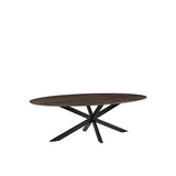 LABEL51 Eetkamertafel James - Espresso - Mangohout - 190 cm - Ovaal van LABEL51 – Luxe comfort op maat van PureWonen. Vraag naar de beste prijs.