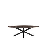 LABEL51 Eetkamertafel James - Espresso - Mangohout - 190 cm - Ovaal van LABEL51 – Luxe comfort op maat van PureWonen. Vraag naar de beste prijs.