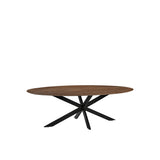 LABEL51 Eetkamertafel James - Nature Smooth - Mangohout - 190 cm - Ovaal