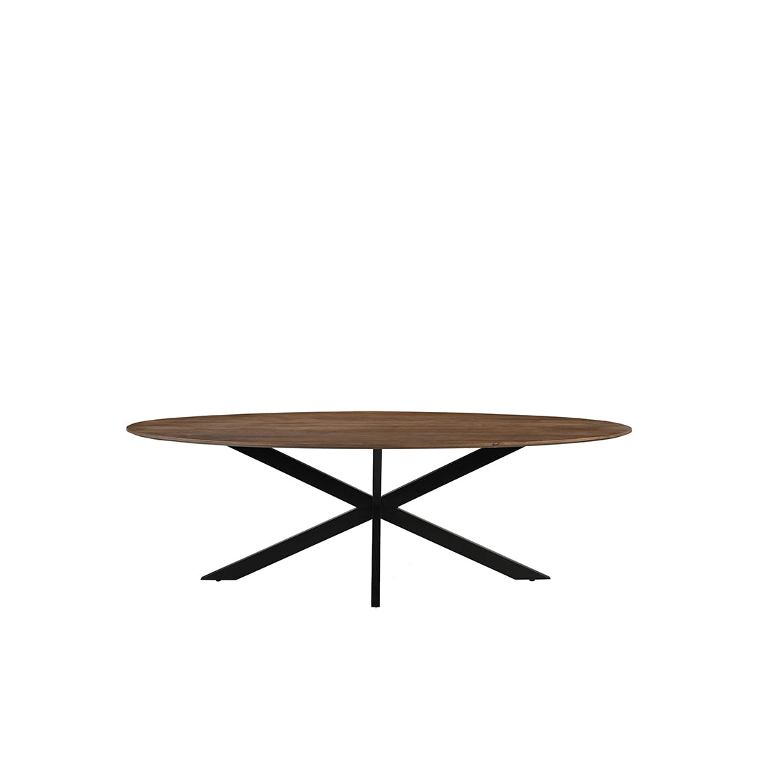 LABEL51 Eetkamertafel James - Nature Smooth - Mangohout - 190 cm - Ovaal