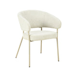 LABEL51 Eetkamerstoel Takumi - Naturel - Prestige - Beige Metale Frame