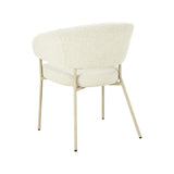 LABEL51 Eetkamerstoel Takumi - Naturel - Prestige - Beige Metale Frame