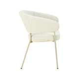 LABEL51 Eetkamerstoel Takumi - Naturel - Prestige - Beige Metale Frame