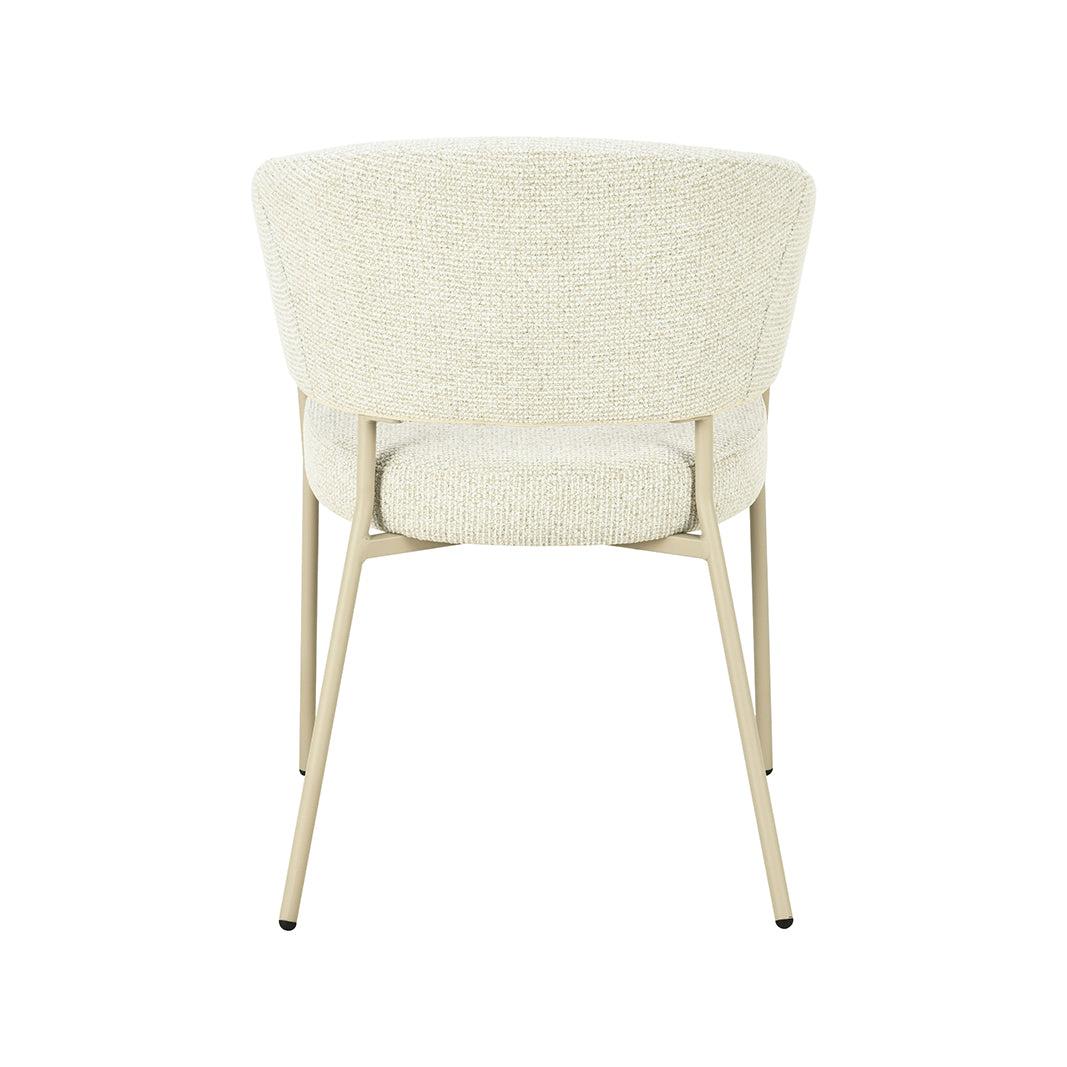 LABEL51 Eetkamerstoel Takumi - Naturel - Prestige - Beige Metale Frame