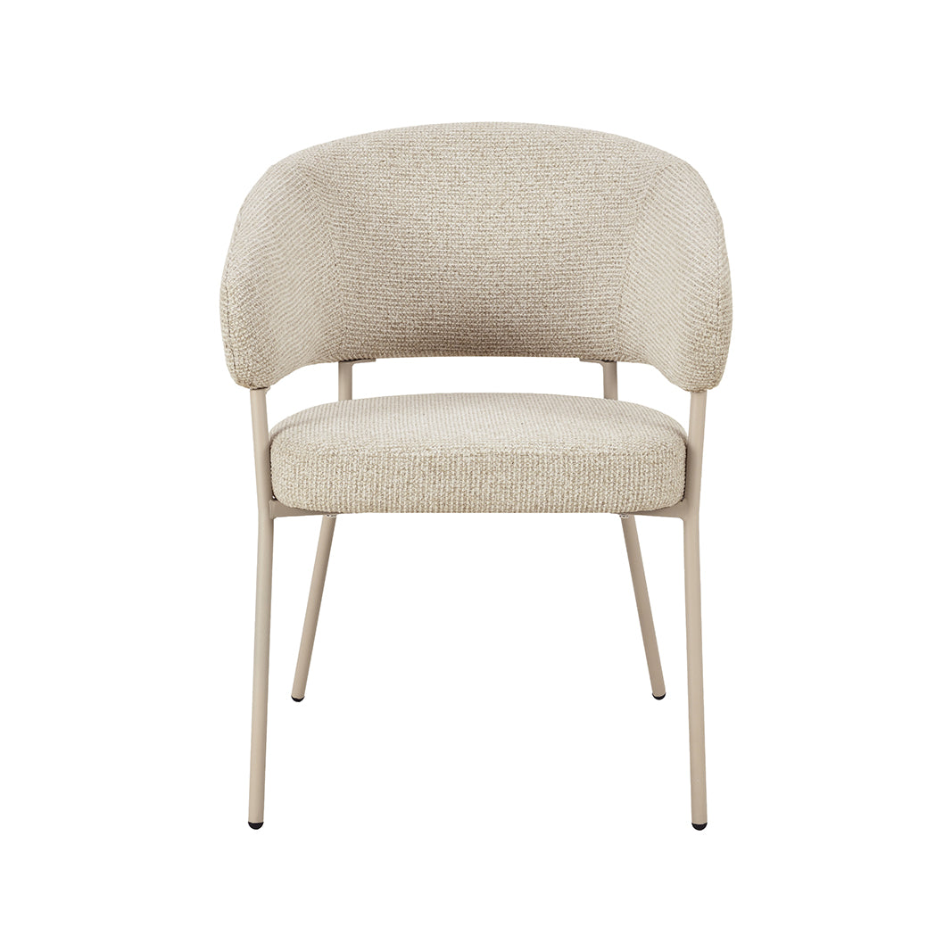 LABEL51 Eetkamerstoel Takumi - Beige - Prestige - Beige Metale Frame