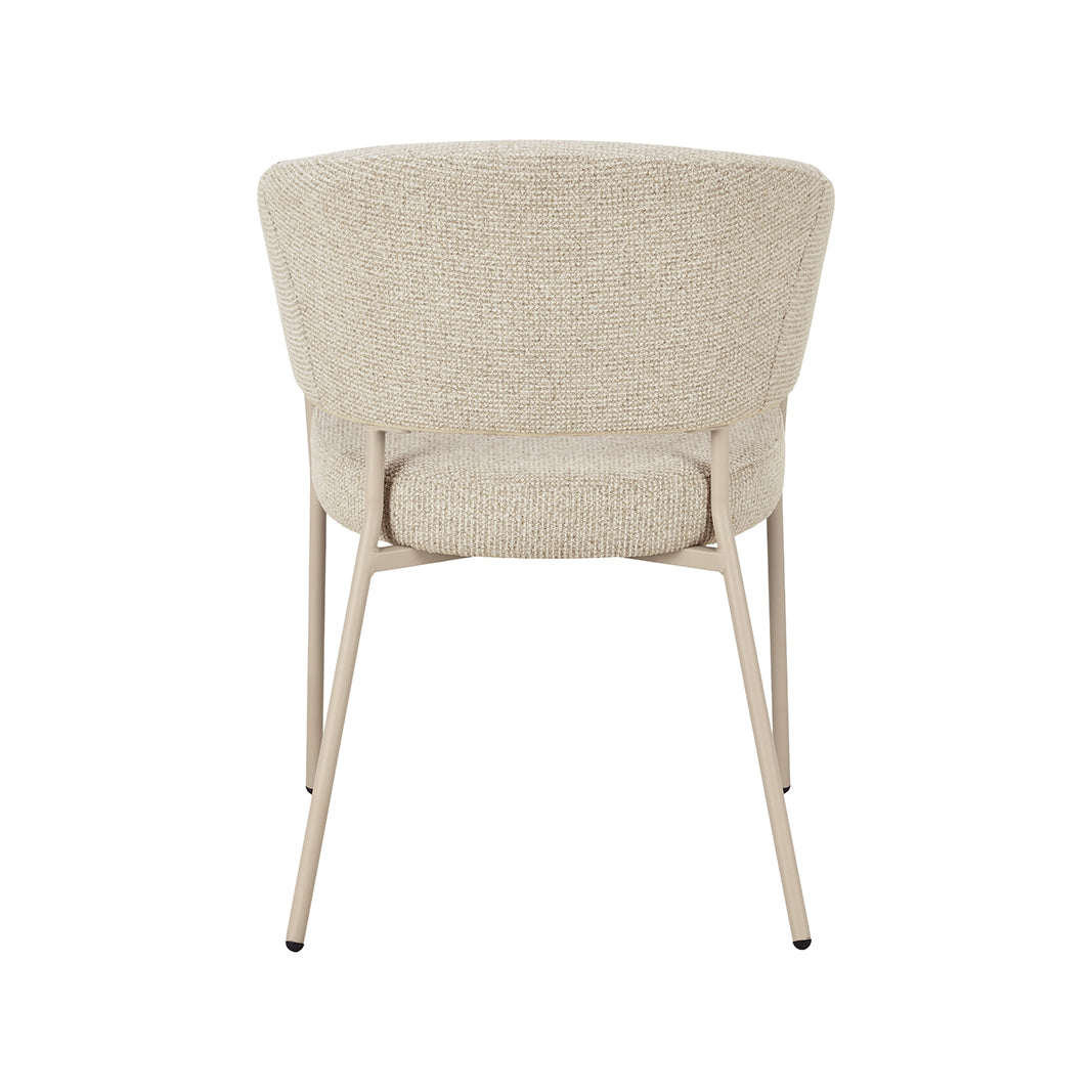 LABEL51 Eetkamerstoel Takumi - Beige - Prestige - Beige Metale Frame