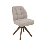 LABEL51 Eetkamerstoel Yuto - Naturel - Prestige - Walnoot Houten Frame