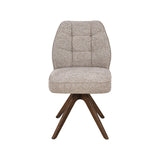 LABEL51 Eetkamerstoel Yuto - Naturel - Prestige - Walnoot Houten Frame