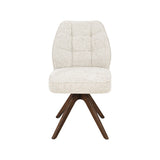 LABEL51 Eetkamerstoel Yuto - Beige - Prestige - Walnoot Houten Frame van LABEL51 – Luxe comfort op maat van PureWonen. Vraag naar de beste prijs.