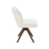 LABEL51 Eetkamerstoel Yuto - Beige - Prestige - Walnoot Houten Frame van LABEL51 – Luxe comfort op maat van PureWonen. Vraag naar de beste prijs.