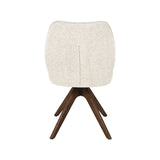 LABEL51 Eetkamerstoel Yuto - Beige - Prestige - Walnoot Houten Frame van LABEL51 – Luxe comfort op maat van PureWonen. Vraag naar de beste prijs.