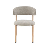 LABEL51 Eetkamerstoel Kaito - Beige - Prestige - Naturel Houten Frame