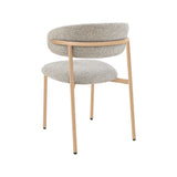 LABEL51 Eetkamerstoel Kaito - Beige - Prestige - Naturel Houten Frame