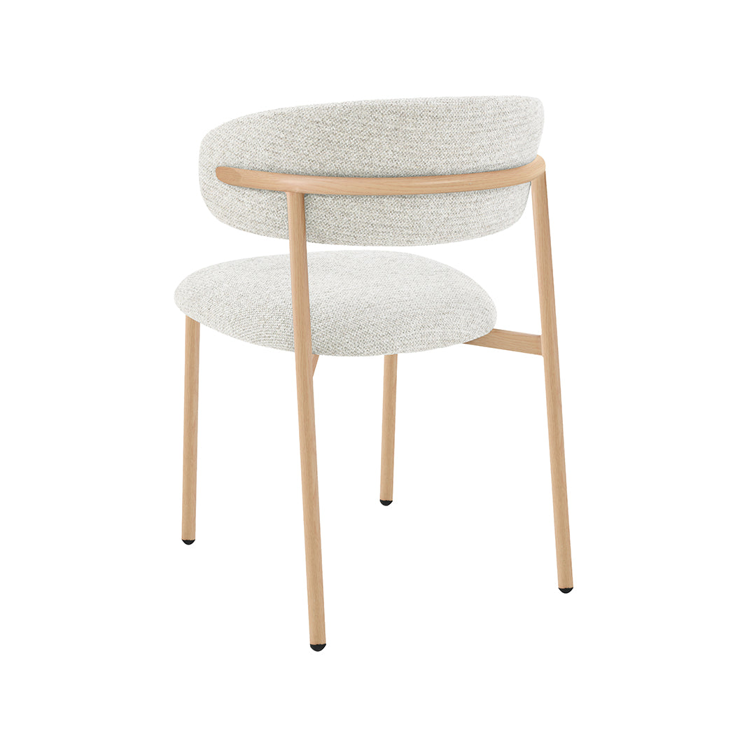 LABEL51 Eetkamerstoel Kaito - Naturel - Prestige - Naturel Houten Frame