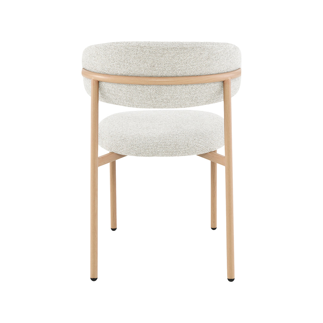 LABEL51 Eetkamerstoel Kaito - Naturel - Prestige - Naturel Houten Frame