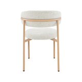 LABEL51 Eetkamerstoel Kaito - Naturel - Prestige - Naturel Houten Frame