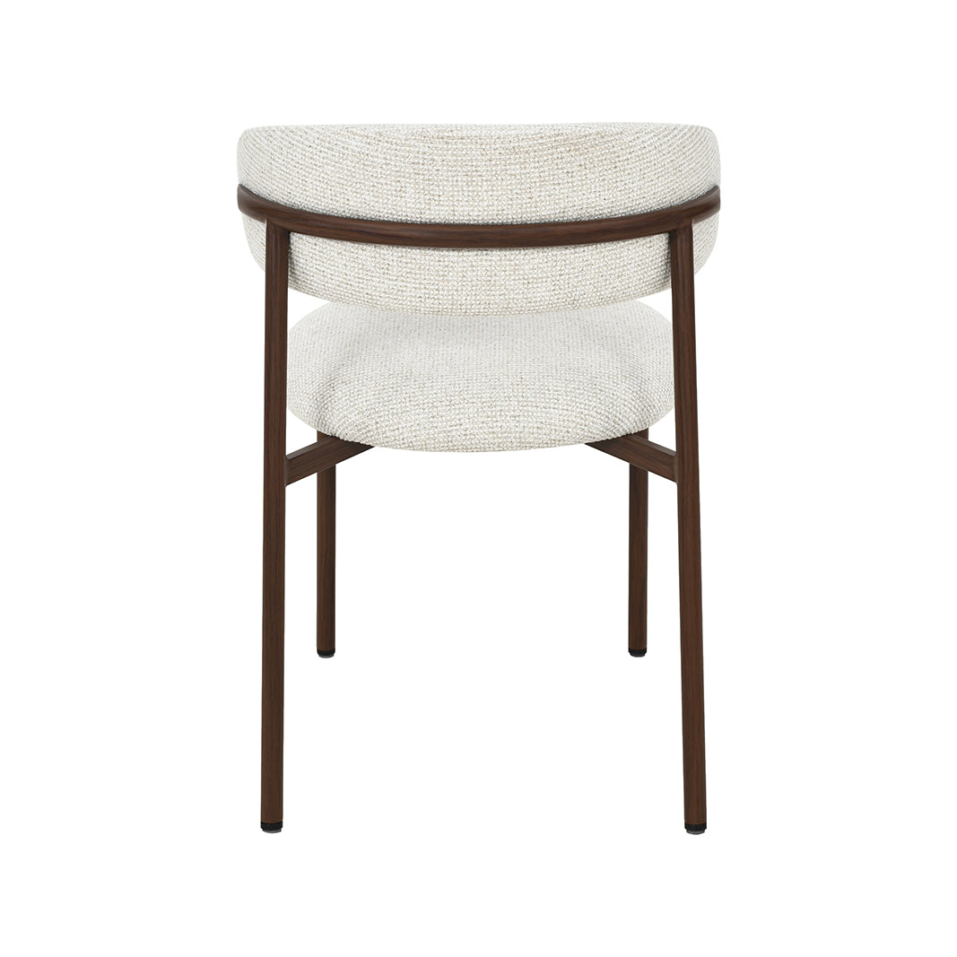 LABEL51 Eetkamerstoel Kaito - Naturel - Prestige - Walnoot Houten Frame