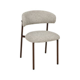 LABEL51 Eetkamerstoel Kaito - Beige - Prestige - Walnoot Houten Frame
