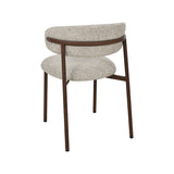 LABEL51 Eetkamerstoel Kaito - Beige - Prestige - Walnoot Houten Frame