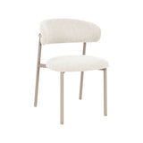 LABEL51 Eetkamerstoel Kaito - Naturel - Prestige - Beige Metalen Frame