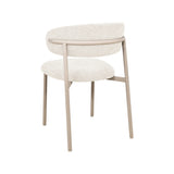 LABEL51 Eetkamerstoel Kaito - Naturel - Prestige - Beige Metalen Frame