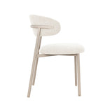 LABEL51 Eetkamerstoel Kaito - Naturel - Prestige - Beige Metalen Frame