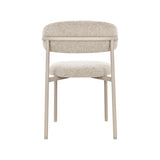 LABEL51 Eetkamerstoel Kaito - Beige - Prestige - Beige Metalen Frame