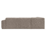 LABEL51 Hoekbank Verona - Taupe - Geweven - Links Voorstaand