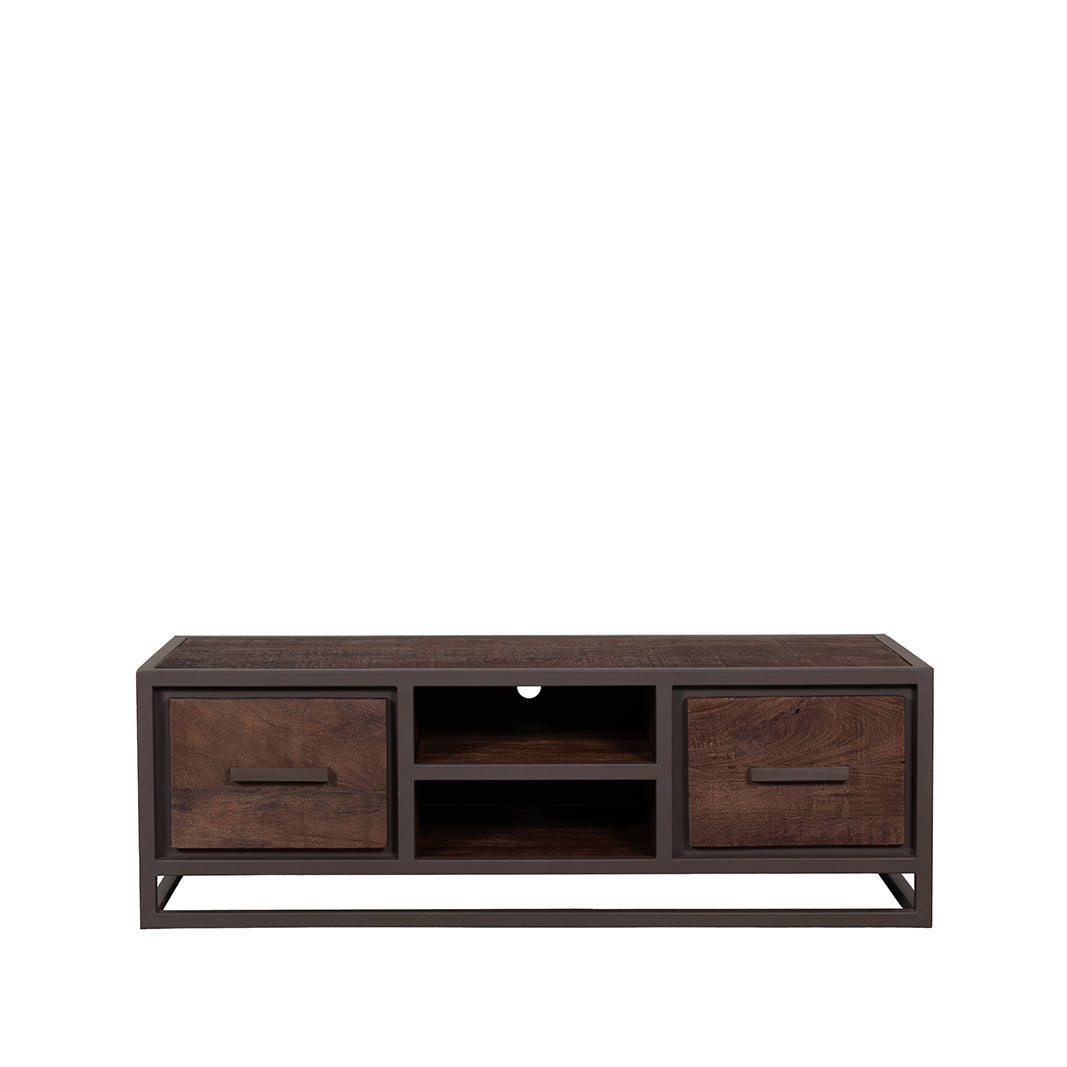 LABEL51 Tv-meubel Peru - Espresso - Mangohout - 120 cm