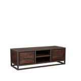 LABEL51 Tv-meubel Peru - Espresso - Mangohout - 120 cm