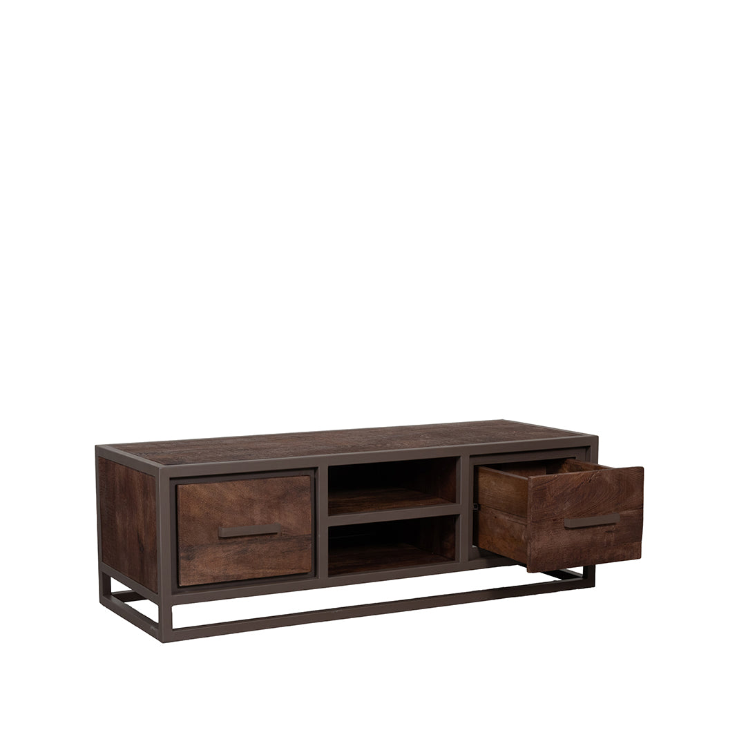 LABEL51 Tv-meubel Peru - Espresso - Mangohout - 120 cm