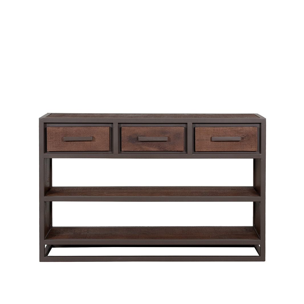 LABEL51 Sidetable Peru - Espresso - Mangohout - 115 cm