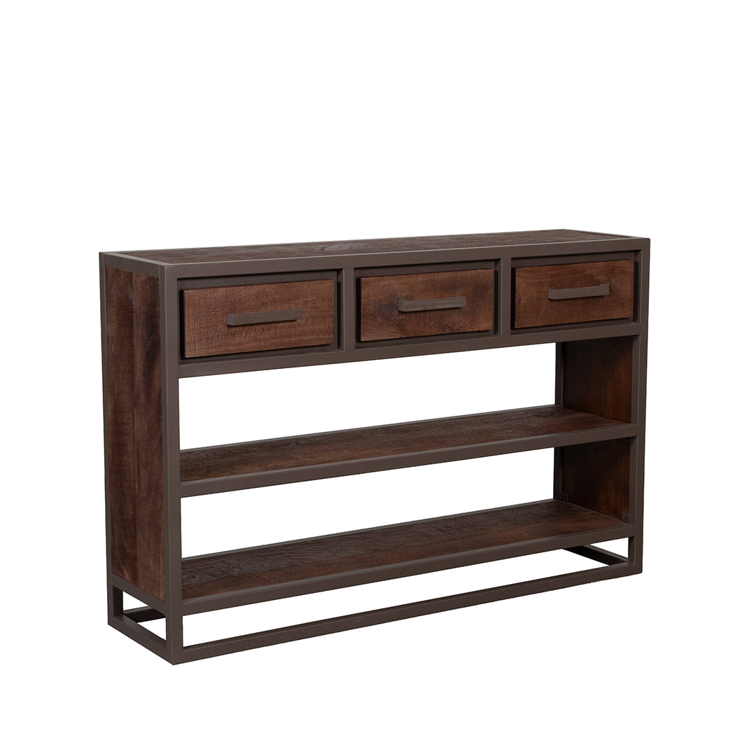LABEL51 Sidetable Peru - Espresso - Mangohout - 115 cm