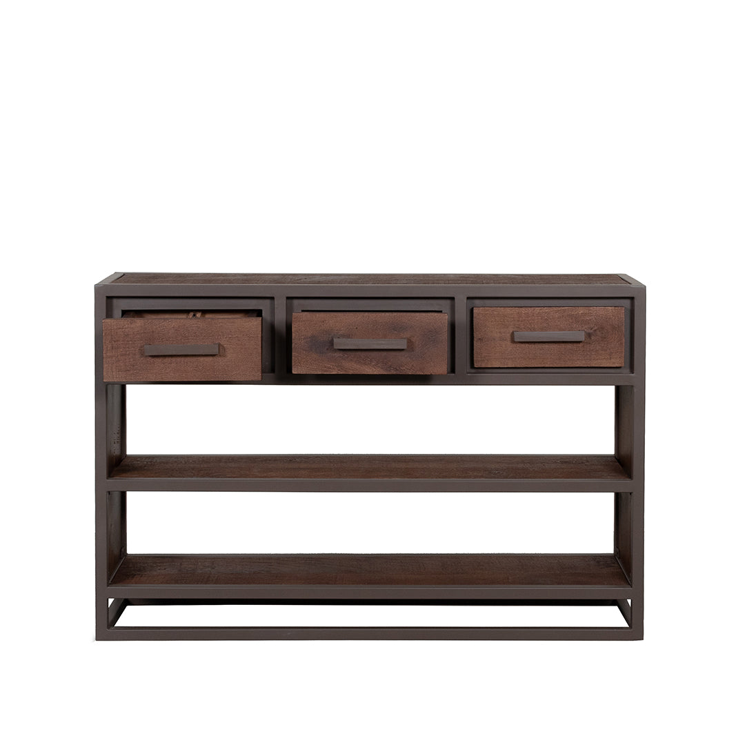 LABEL51 Sidetable Peru - Espresso - Mangohout - 115 cm