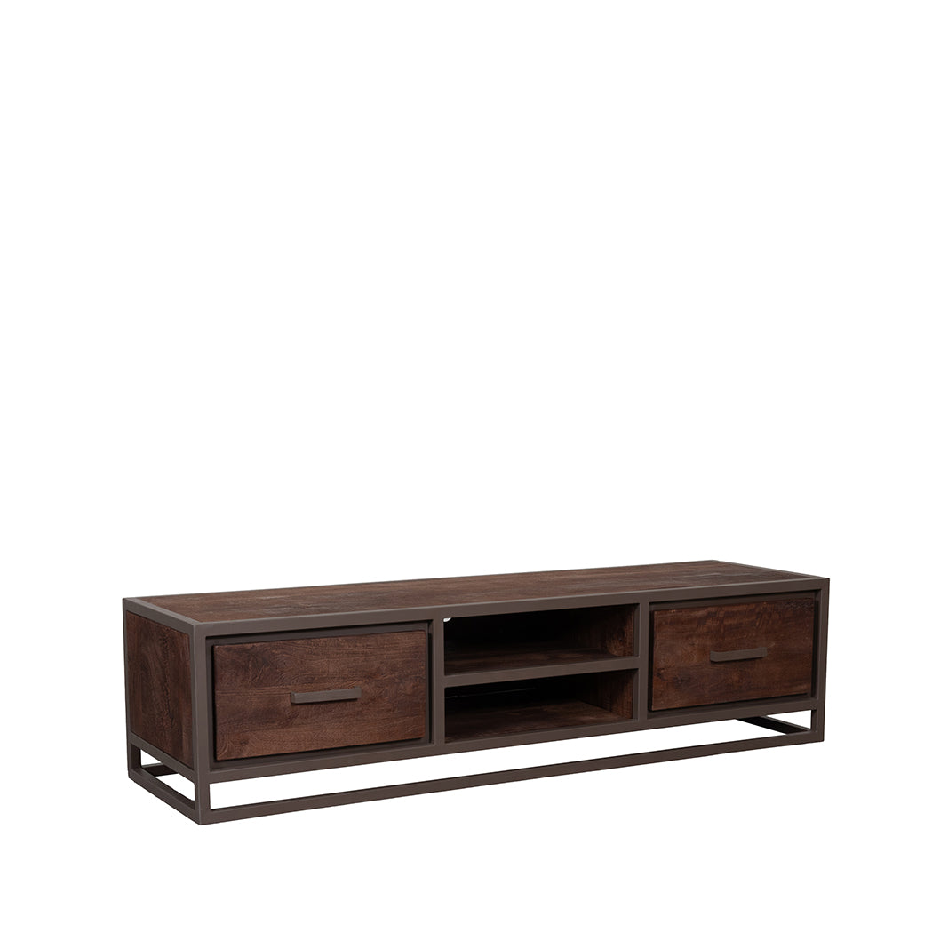 LABEL51 Tv-meubel Peru - Espresso - Mangohout - 160 cm