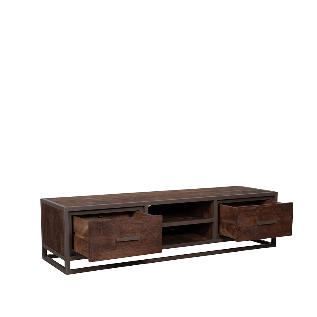 LABEL51 Tv-meubel Peru - Espresso - Mangohout - 160 cm