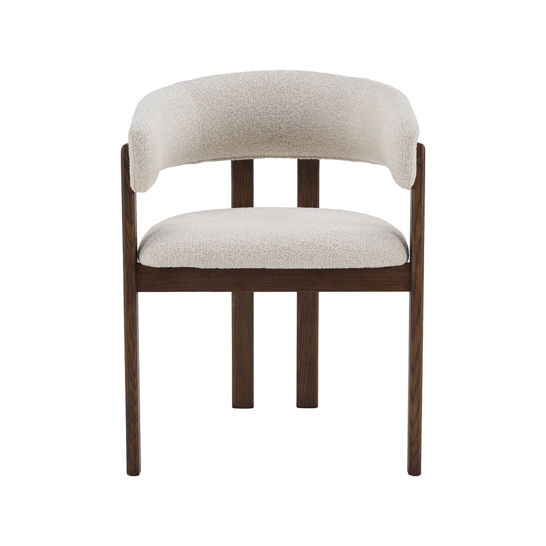 LABEL51 Eetkamerstoel Osaka - Naturel - Geweven - Walnoot Houten Frame