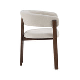 LABEL51 Eetkamerstoel Osaka - Naturel - Geweven - Walnoot Houten Frame