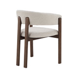 LABEL51 Eetkamerstoel Osaka - Naturel - Geweven - Walnoot Houten Frame