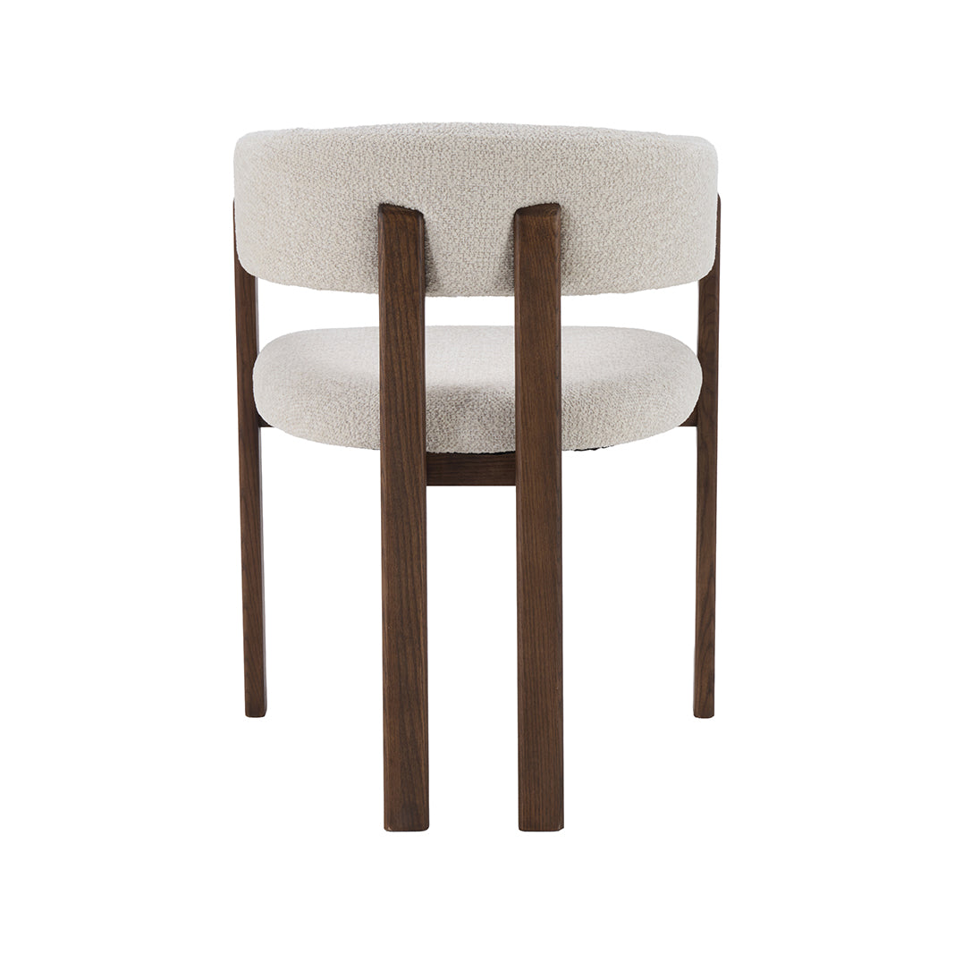 LABEL51 Eetkamerstoel Osaka - Naturel - Geweven - Walnoot Houten Frame