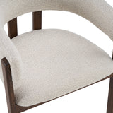 LABEL51 Eetkamerstoel Osaka - Naturel - Geweven - Walnoot Houten Frame