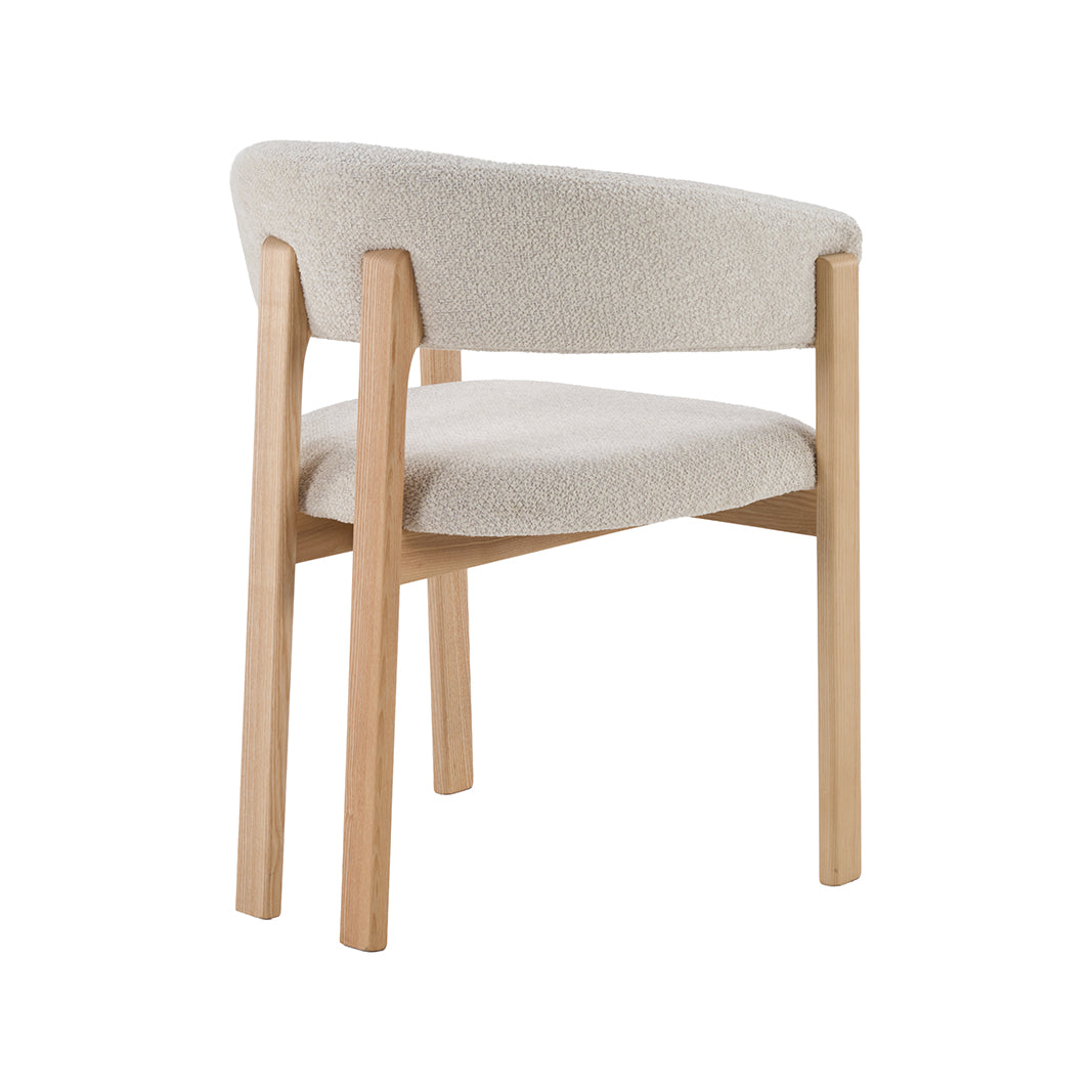 LABEL51 Eetkamerstoel Osaka - Naturel - Geweven - Naturel Houten Frame