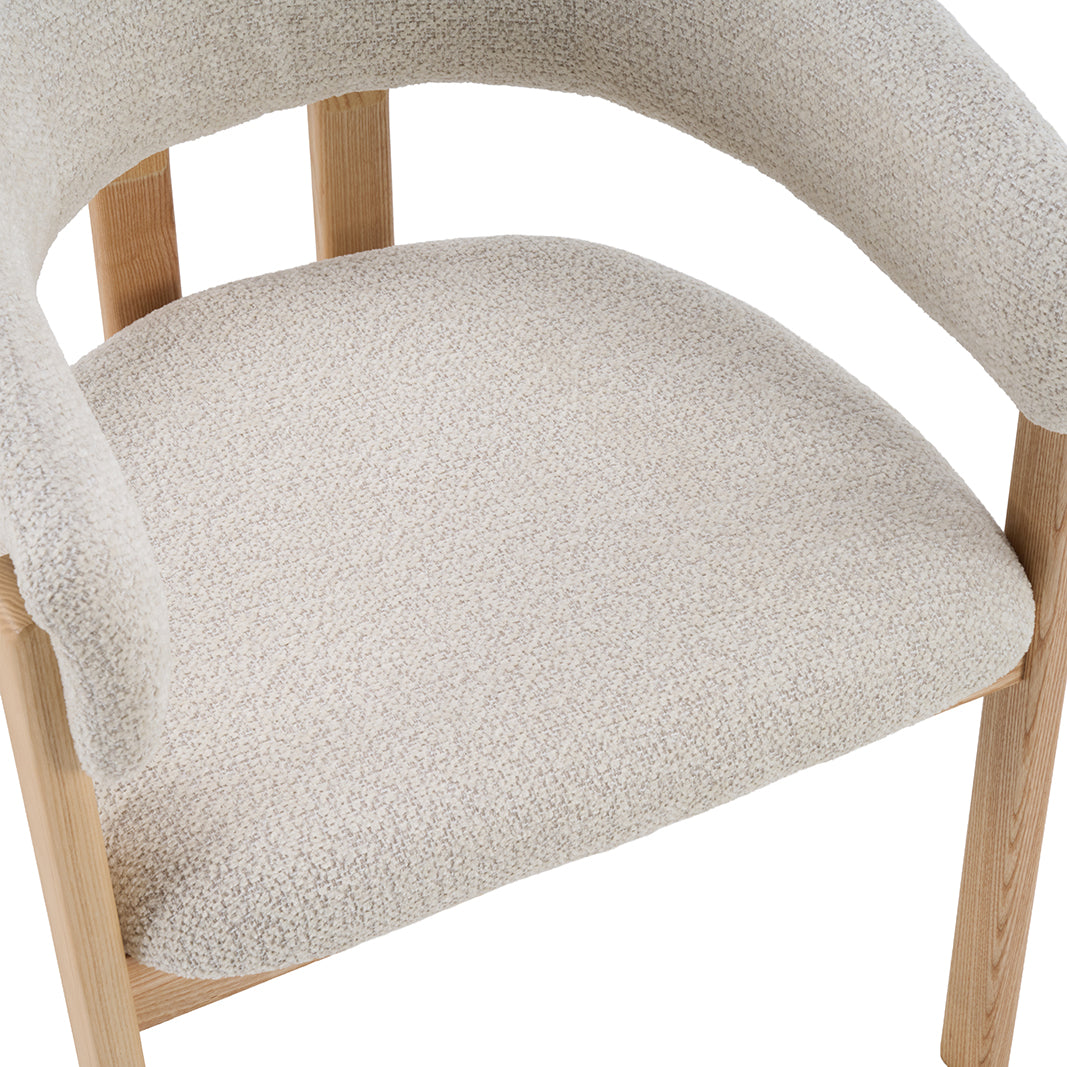 LABEL51 Eetkamerstoel Osaka - Naturel - Geweven - Naturel Houten Frame