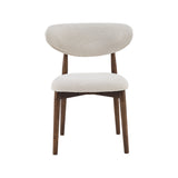 LABEL51 Eetkamerstoel Kyoto - Naturel - Geweven - Walnoot Houten Frame
