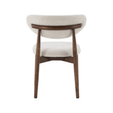 LABEL51 Eetkamerstoel Kyoto - Naturel - Geweven - Walnoot Houten Frame