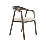 LABEL51 Eetkamerstoel Lone - Beige - Geweven