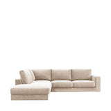 LABEL51 Hoekbank Valero - Naturel - Chenille - Links Voorstaand