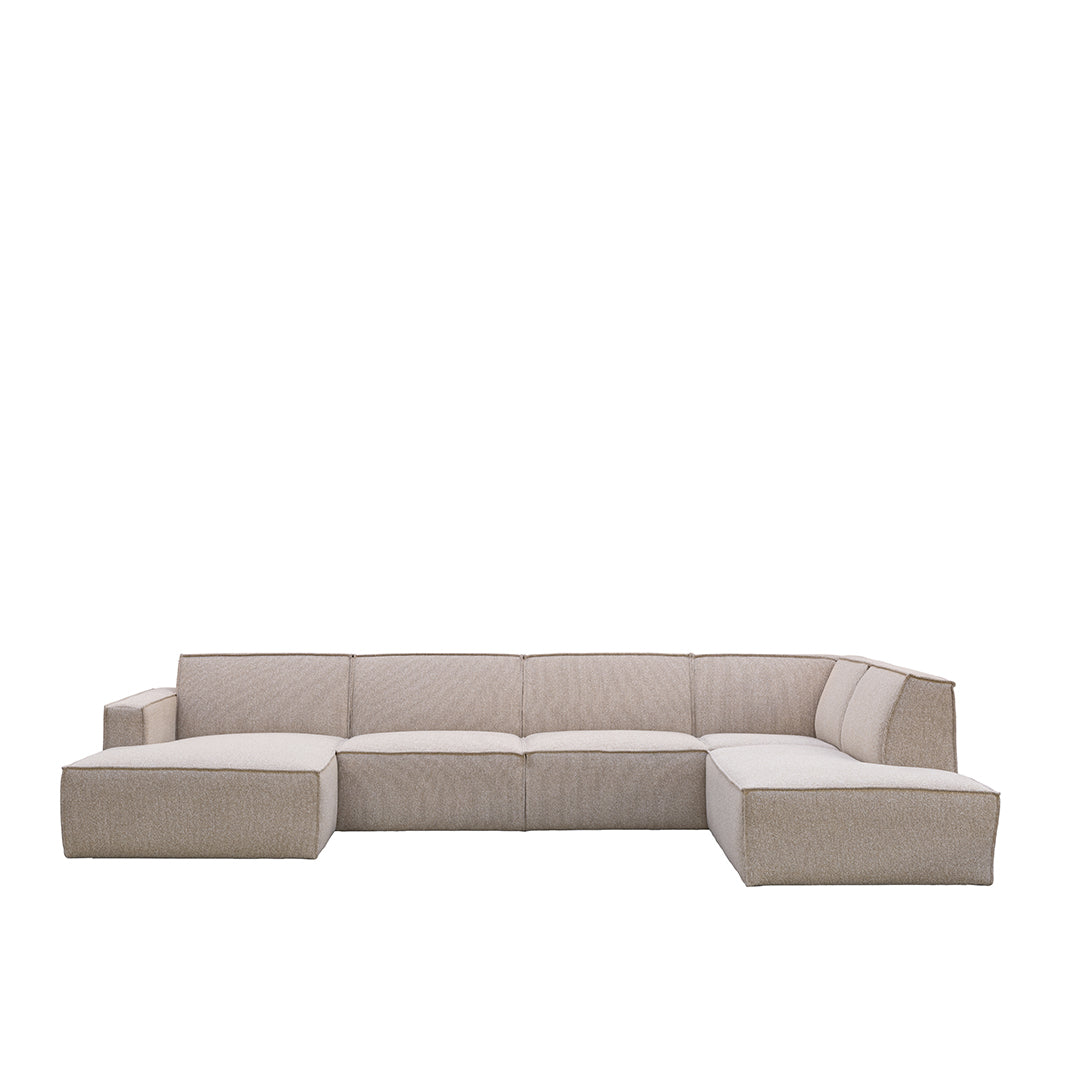 LABEL51 Bank Kay - Naturel - Boucle - Rechts Voorstaand